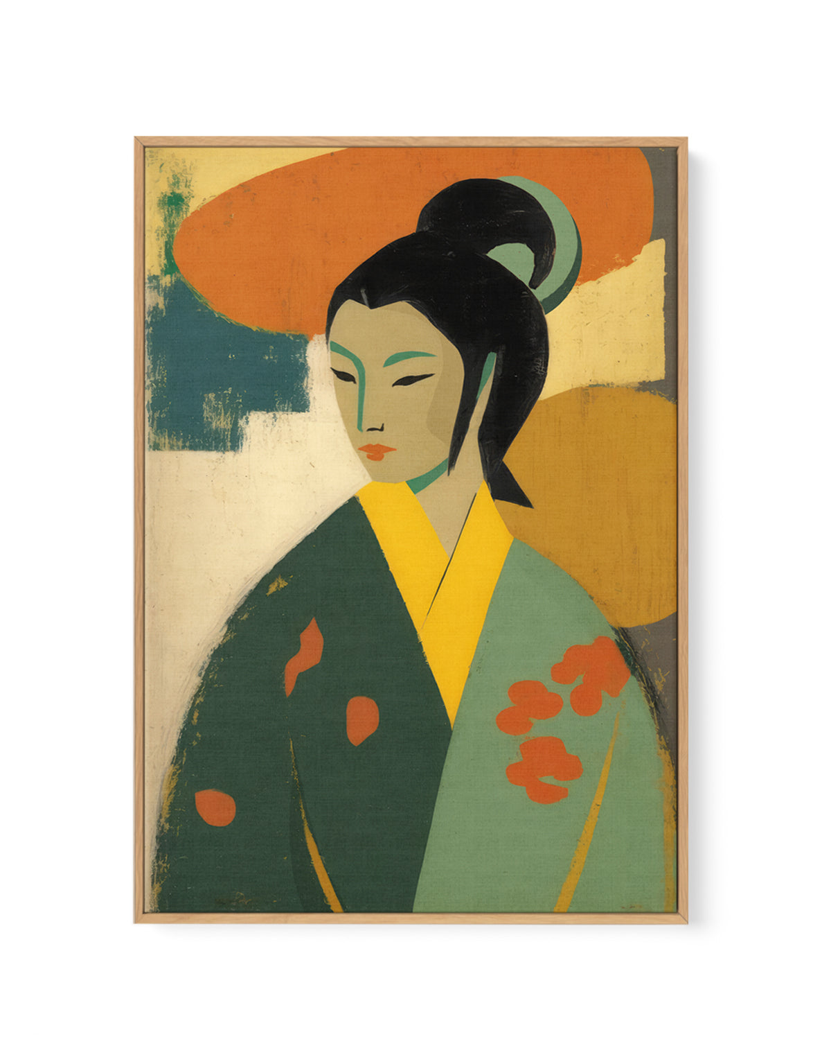 Elegant Portrait by Treechild | Framed Canvas Art Print