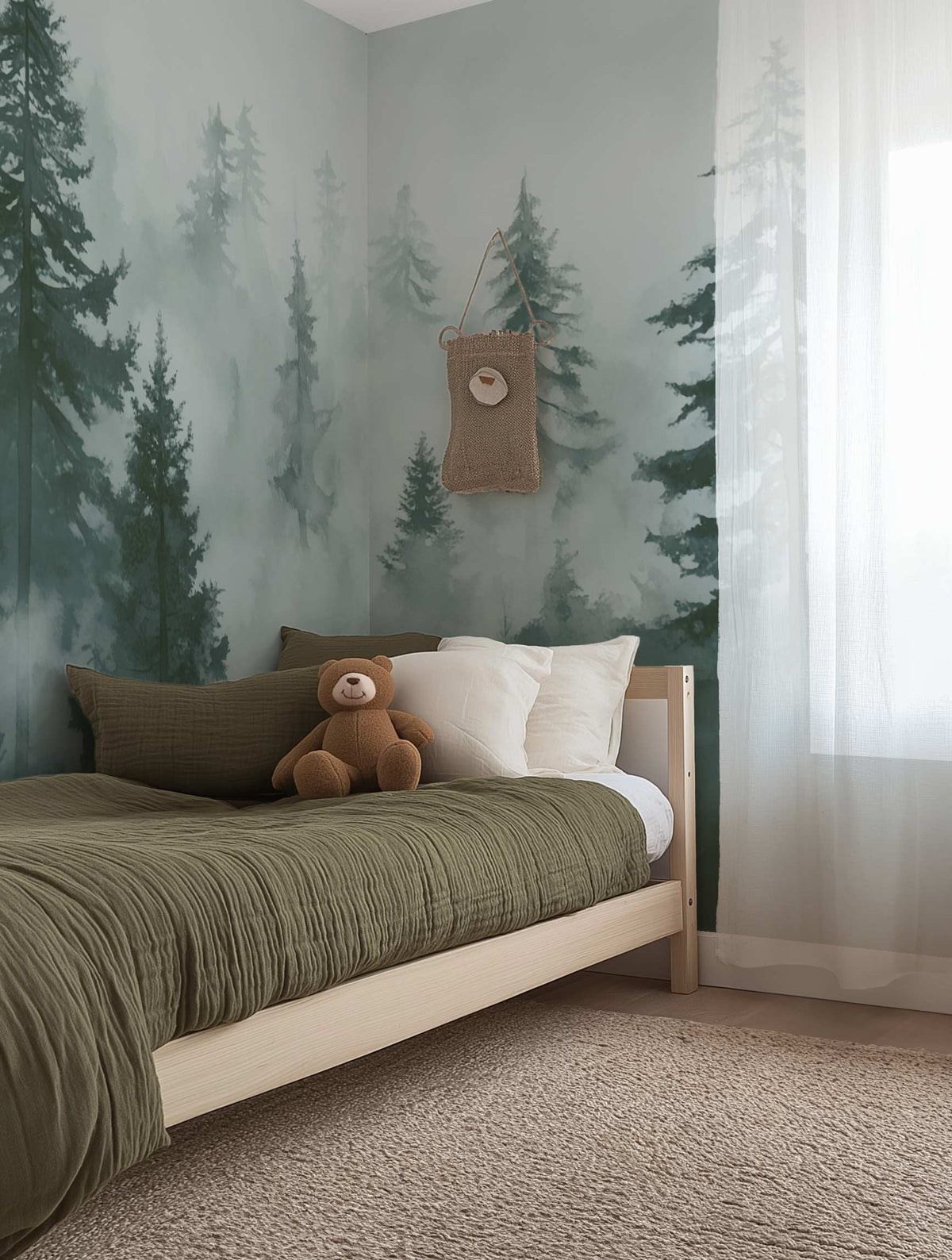 Emerald Heights Wallpaper from Olive et Oriel where you can shop wallpaper and artworks online