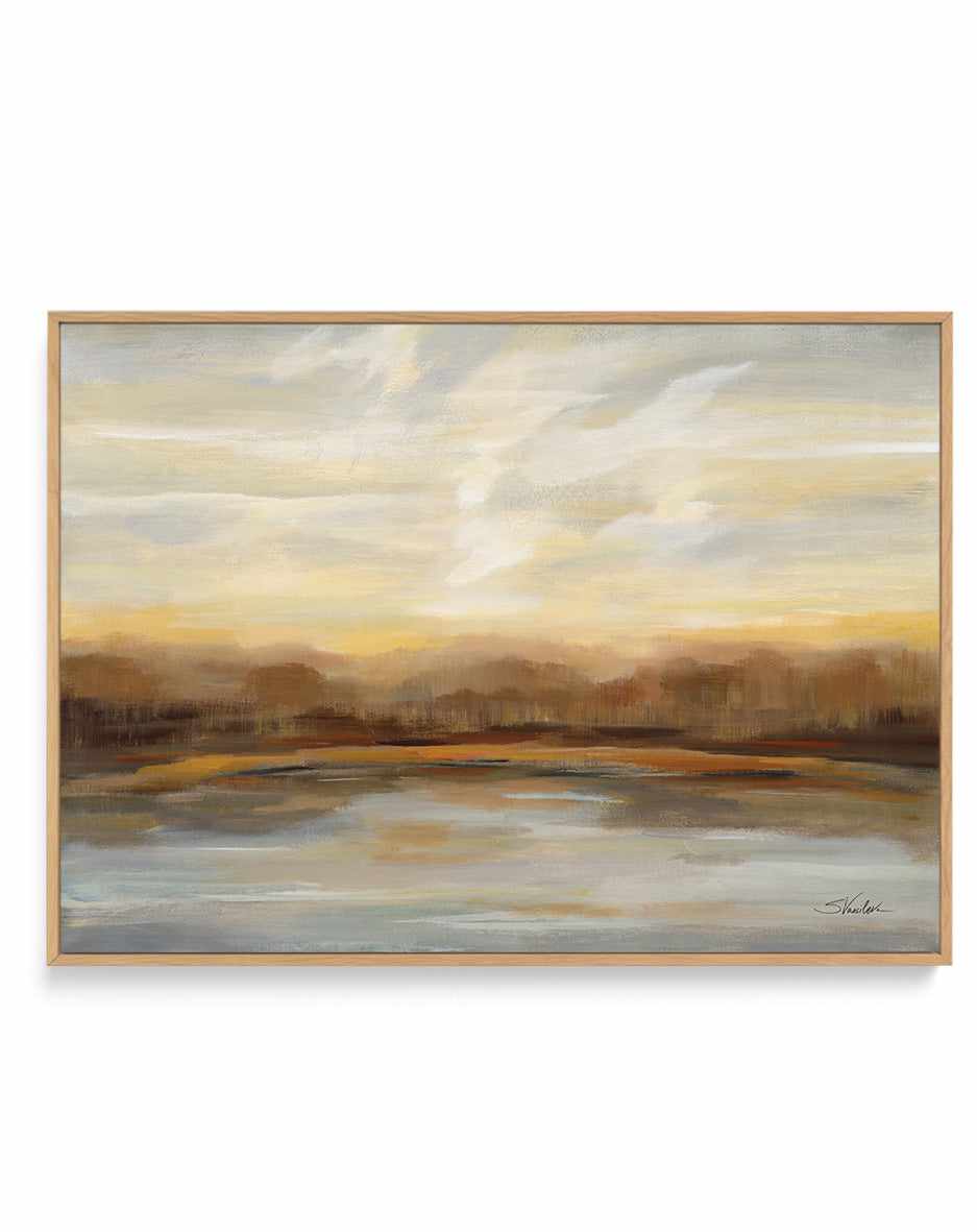 Fall Lake Sunset | Framed Canvas Art Print from Olive et Oriel where you can shop wallpaper and artworks online