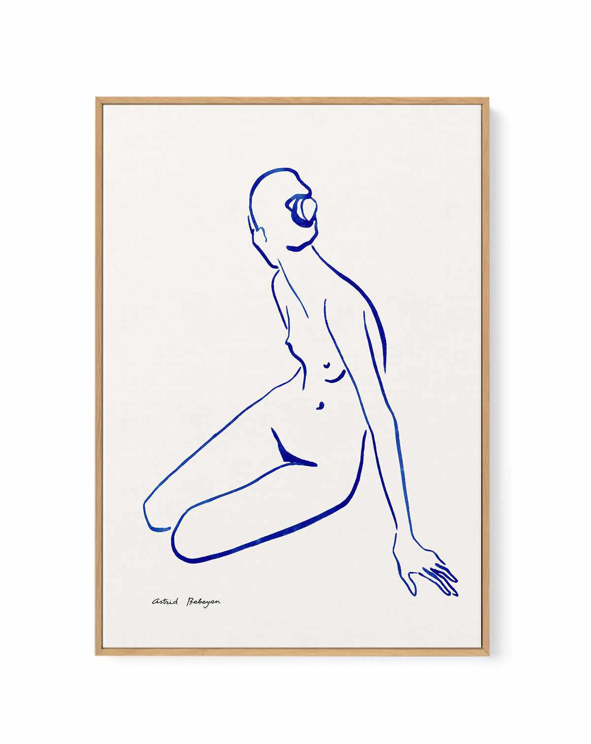 Female Outlines V by Astrid Babayan | Framed Canvas Art Print from Olive et Oriel where you can shop wallpaper and artworks online