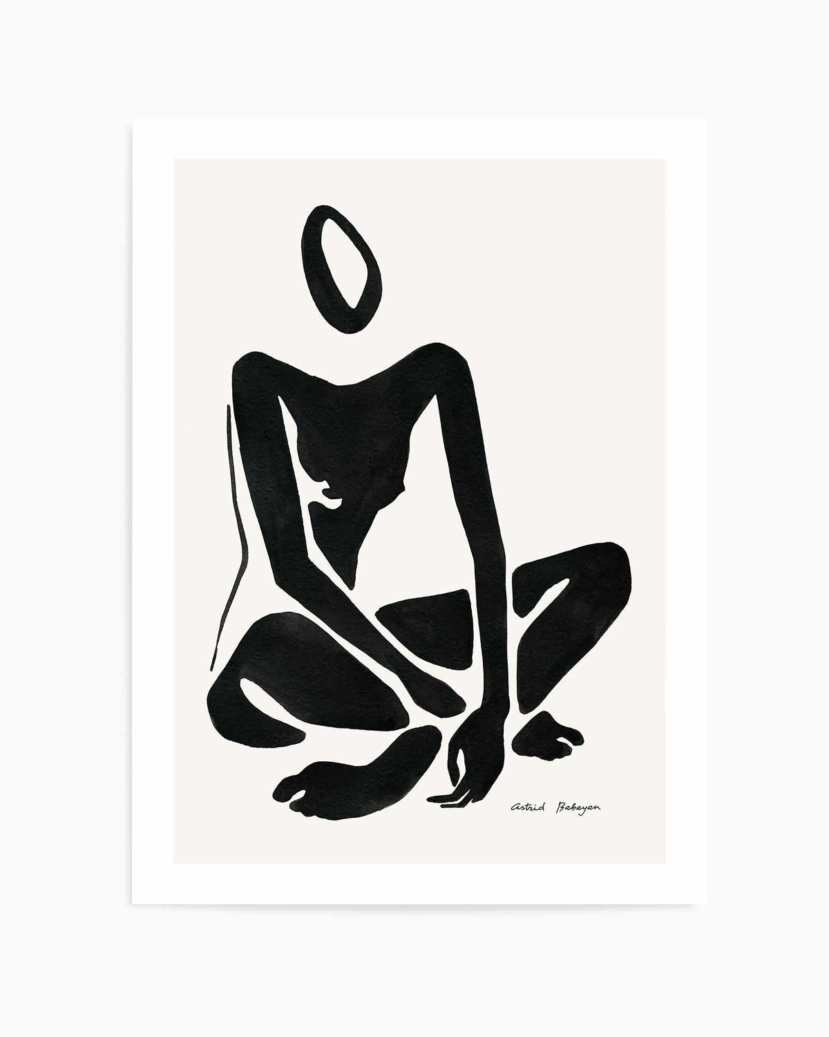 Female Shapes VII in Black I by Astrid Babayan | Art Print from Olive et Oriel where you can shop wallpaper and artworks online