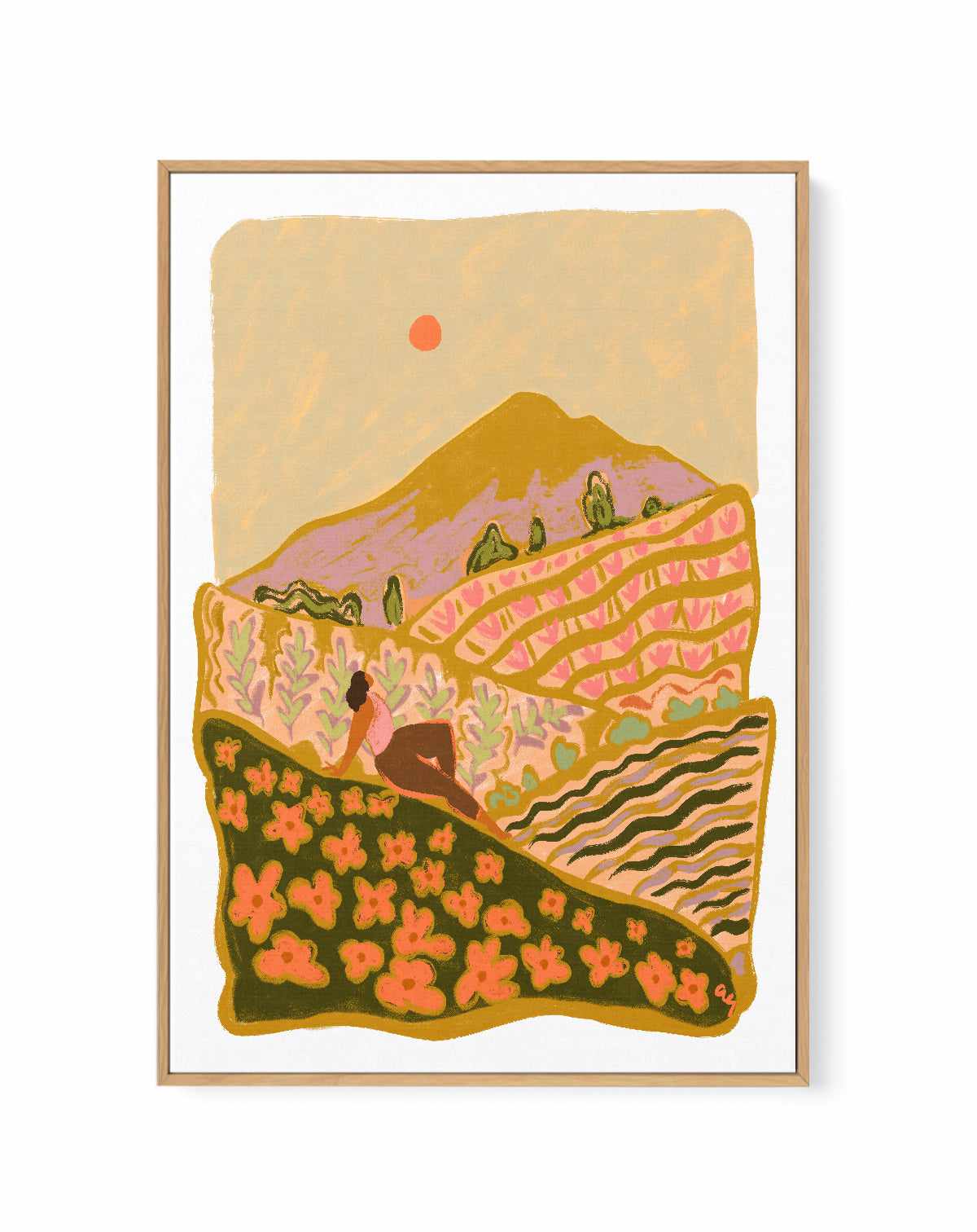 Field of Flowers by Arty Guava | Framed Canvas Art Print from Olive et Oriel where you can shop wallpaper and artworks online