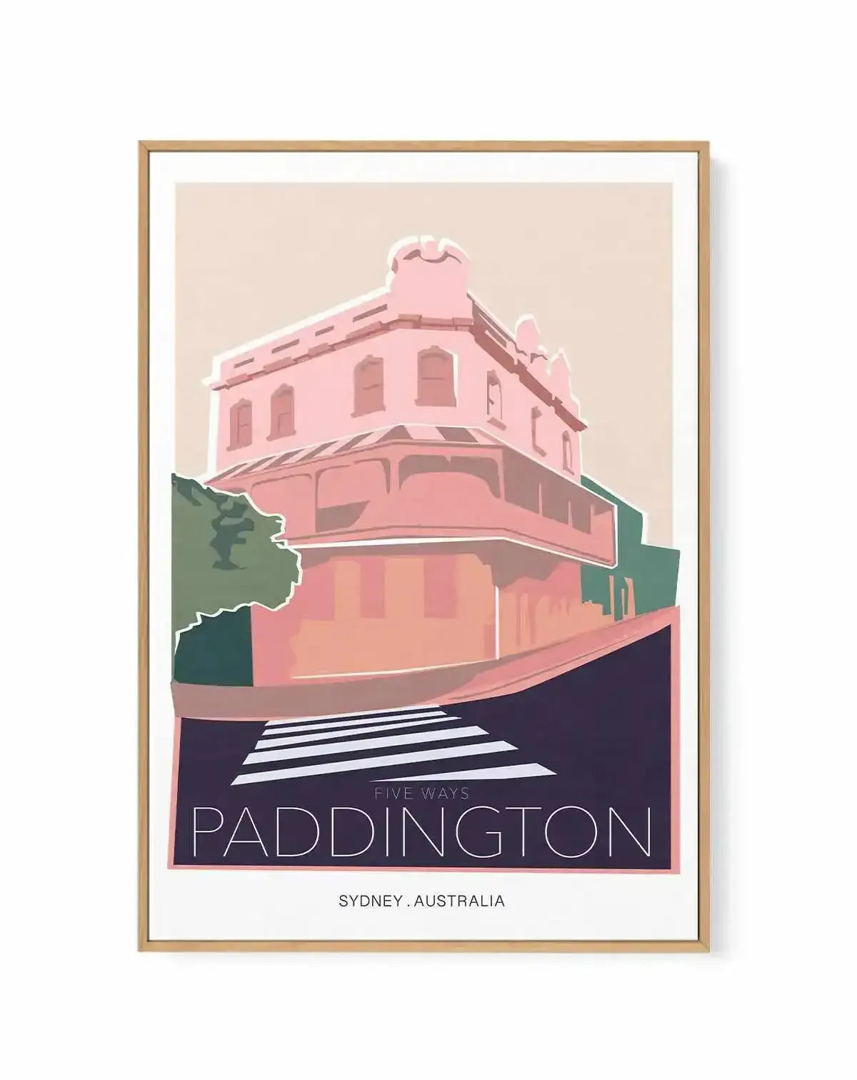 Five Ways Paddington | Framed Canvas Art Print from Olive et Oriel where you can shop wallpaper and artworks online