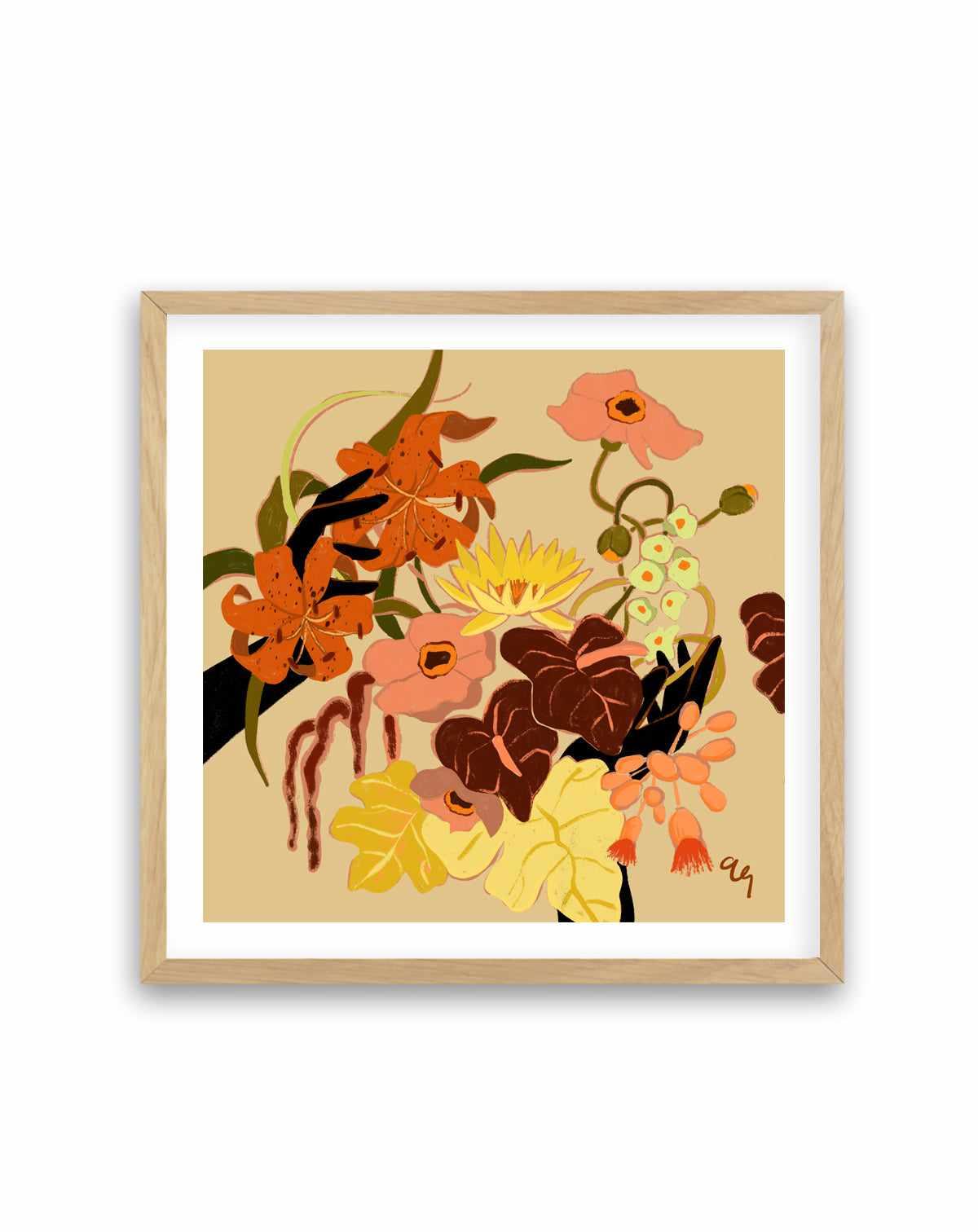Floral Intertwine by Arty Guava | Art Print from Olive et Oriel where you can shop wallpaper and artworks online