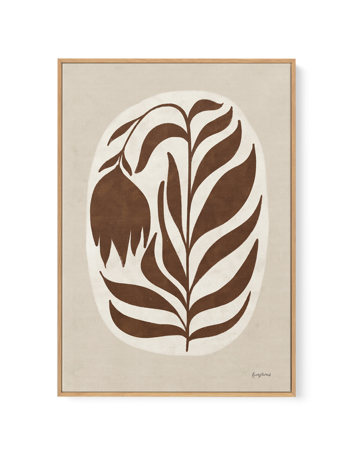 Floral Simplicity I by Becky Thorns | Framed Canvas Wall Art