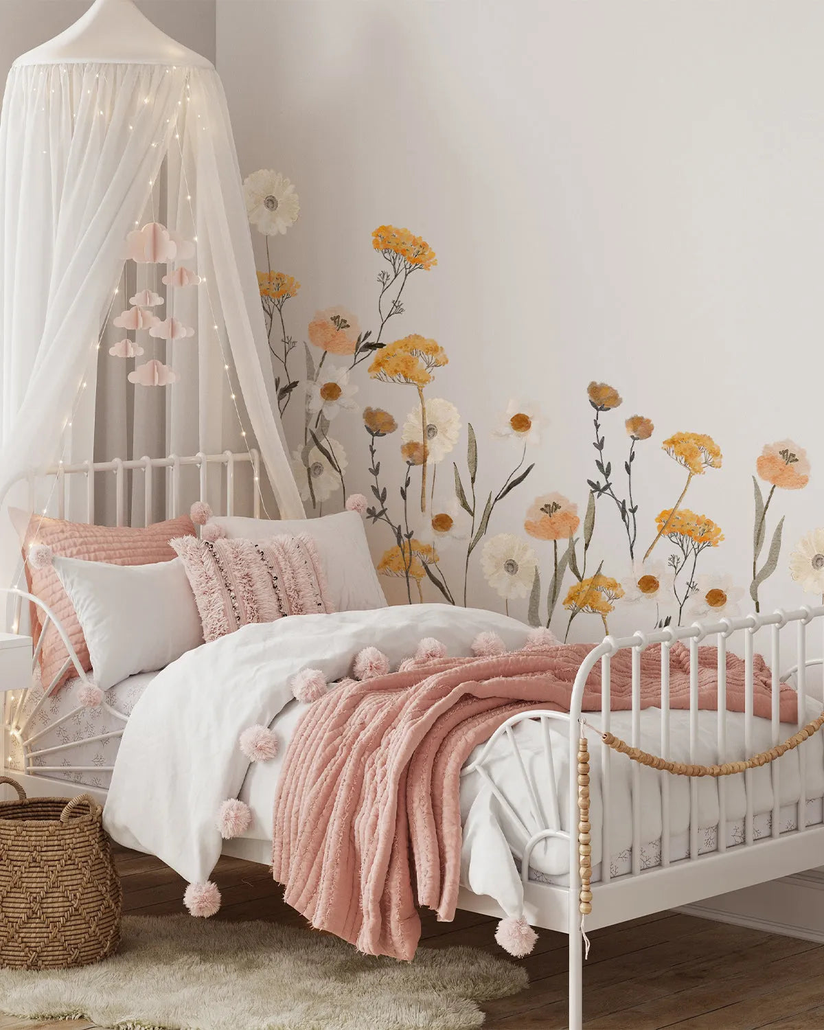 Flower Garden Decal set from Olive et Oriel where you can shop wallpaper and artworks online