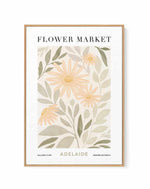 Flower Market Adelaide | Framed Canvas Art Print