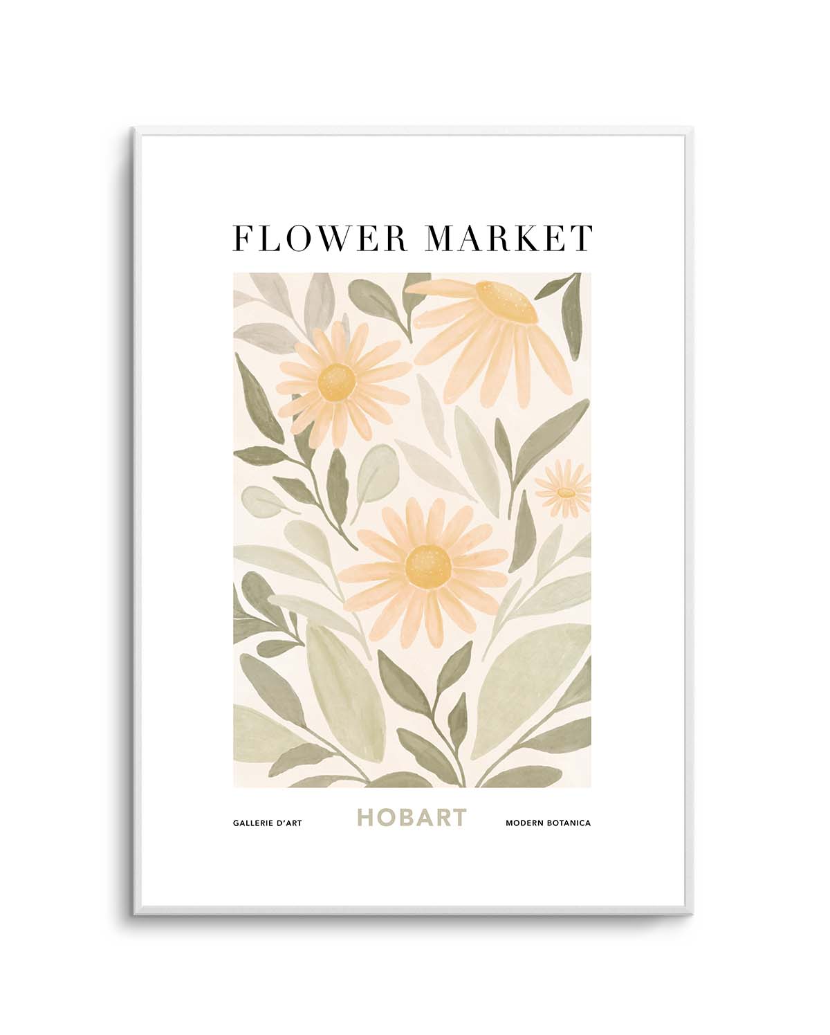 Flower Market Hobart Art Print Olive et Oriel