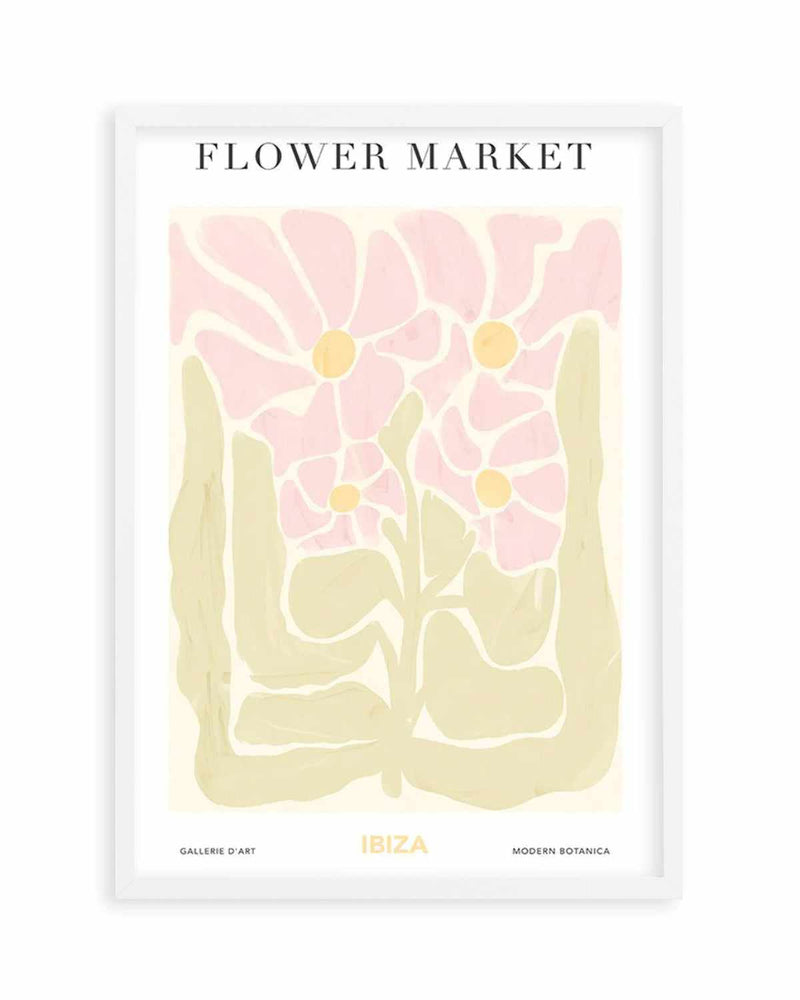 Flower Market Ibiza Art Print