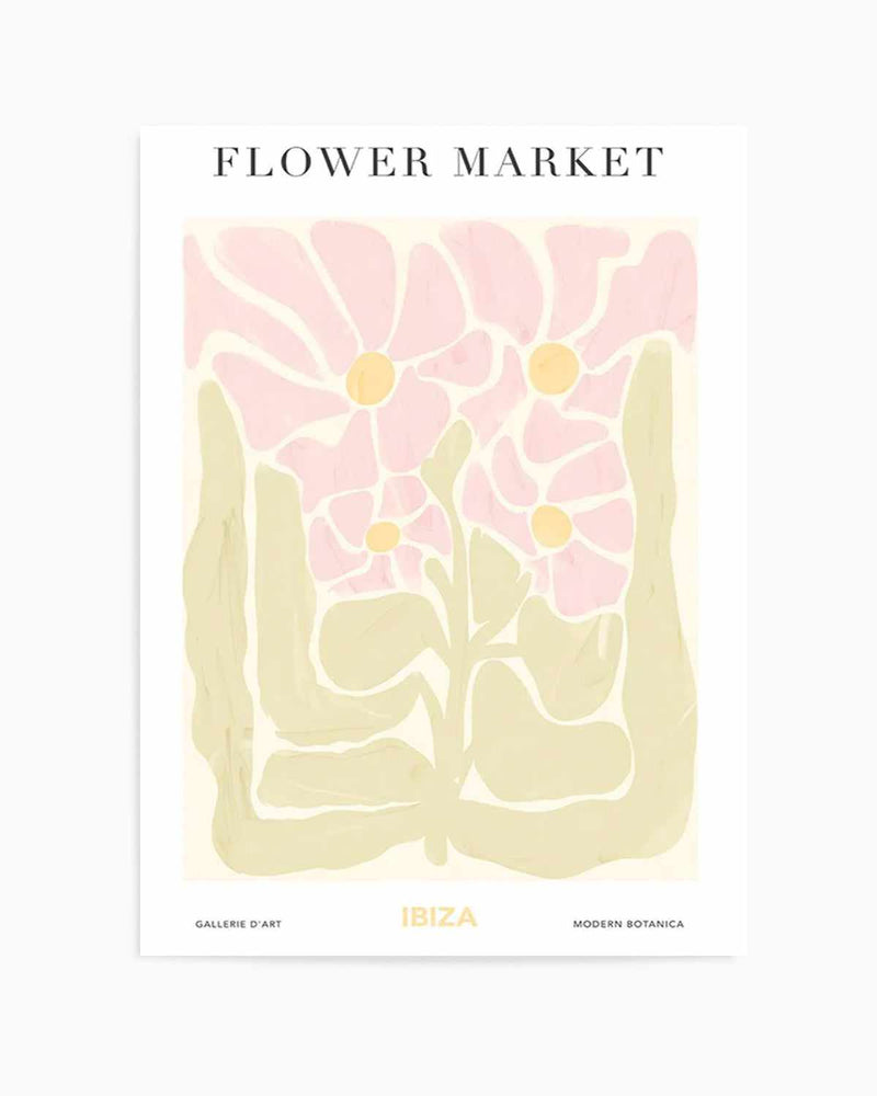 Flower Market Ibiza Art Print