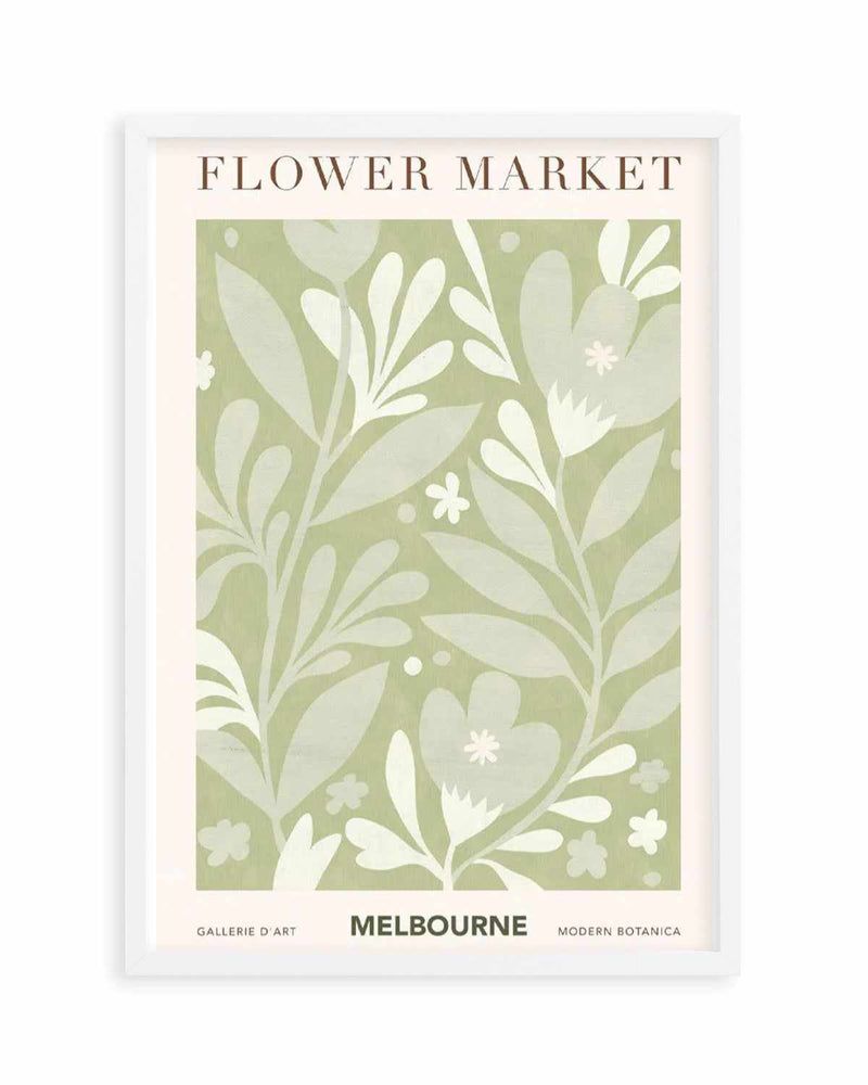 Flower Market Melbourne Art Print