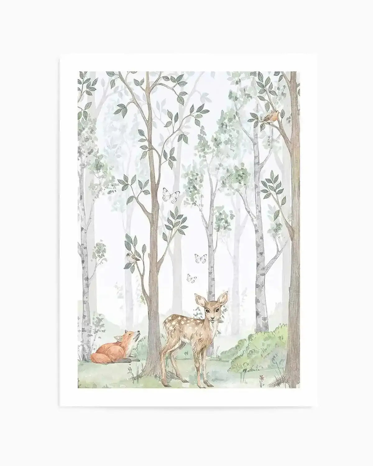 Forest Friends I Art Print from Olive et Oriel where you can shop wallpaper and artworks online
