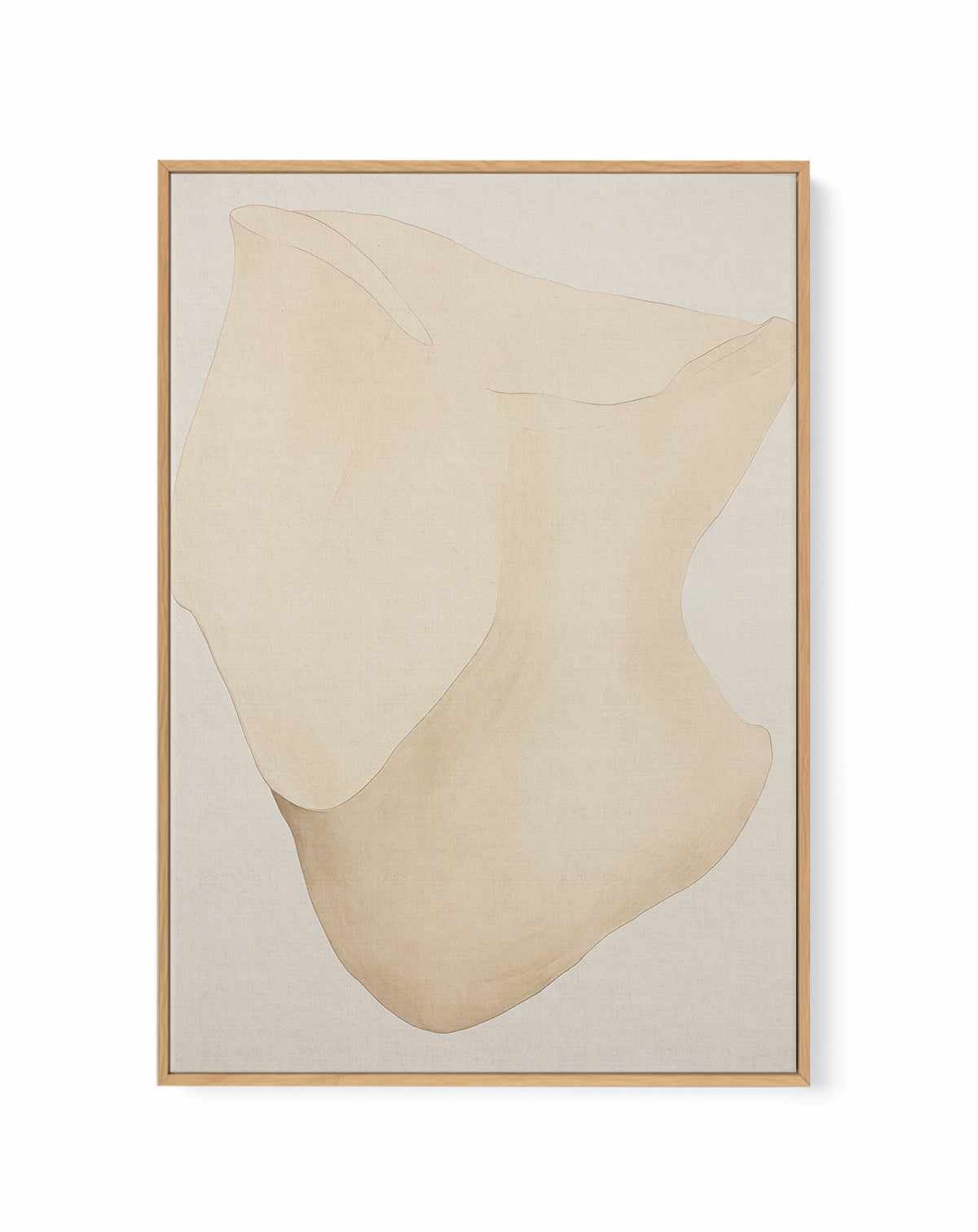 Formes Organiques Neutres I | Framed Canvas Art Print from Olive et Oriel where you can shop wallpaper and artworks online