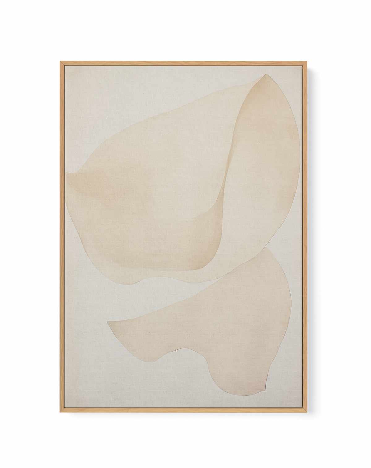 Formes Organiques Neutres IX | Framed Canvas Art Print from Olive et Oriel where you can shop wallpaper and artworks online