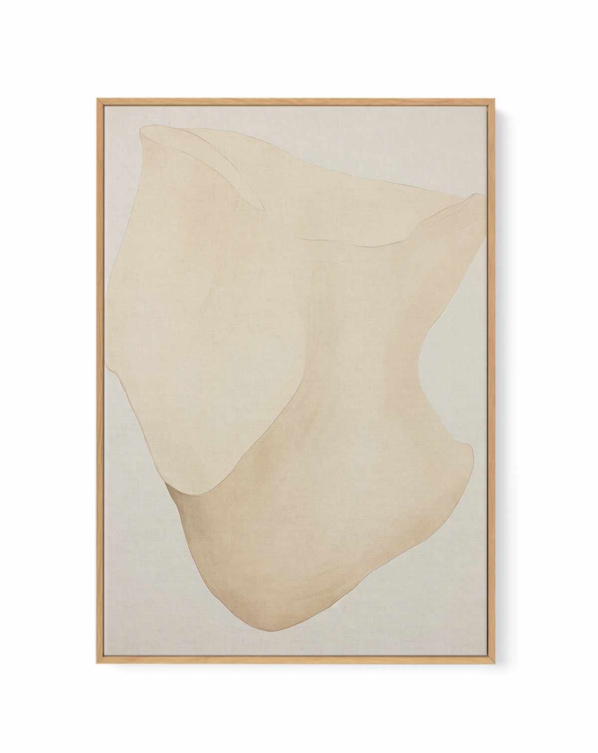 Formes Organiques Neutres V | Framed Canvas Art Print from Olive et Oriel where you can shop wallpaper and artworks online