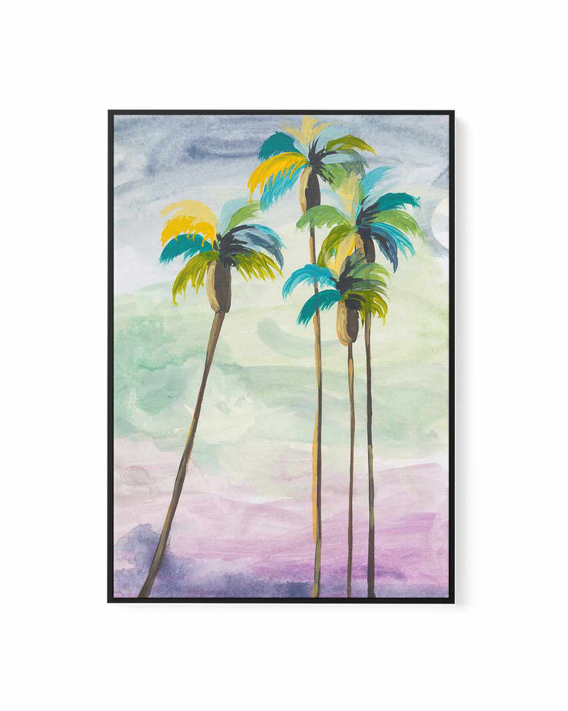 Four Palms II by Jan Weiss | Framed Canvas Art Print
