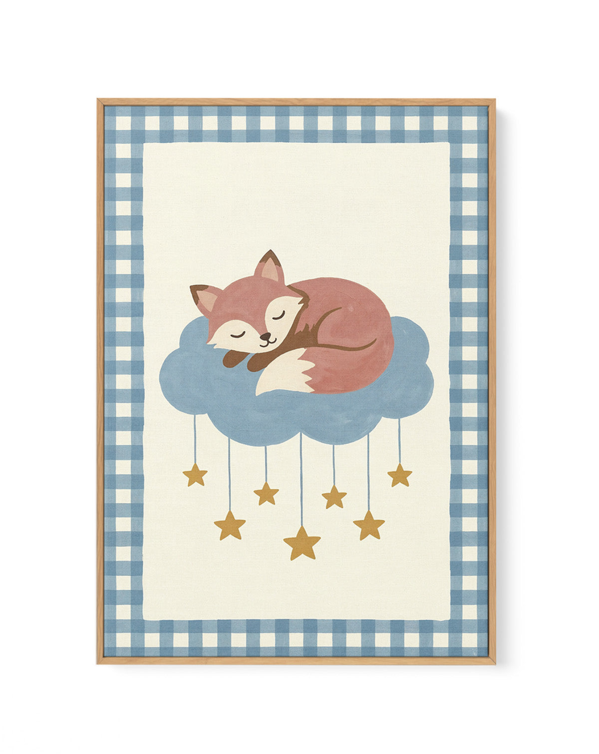 Foxy Stars | Framed Canvas Wall Art