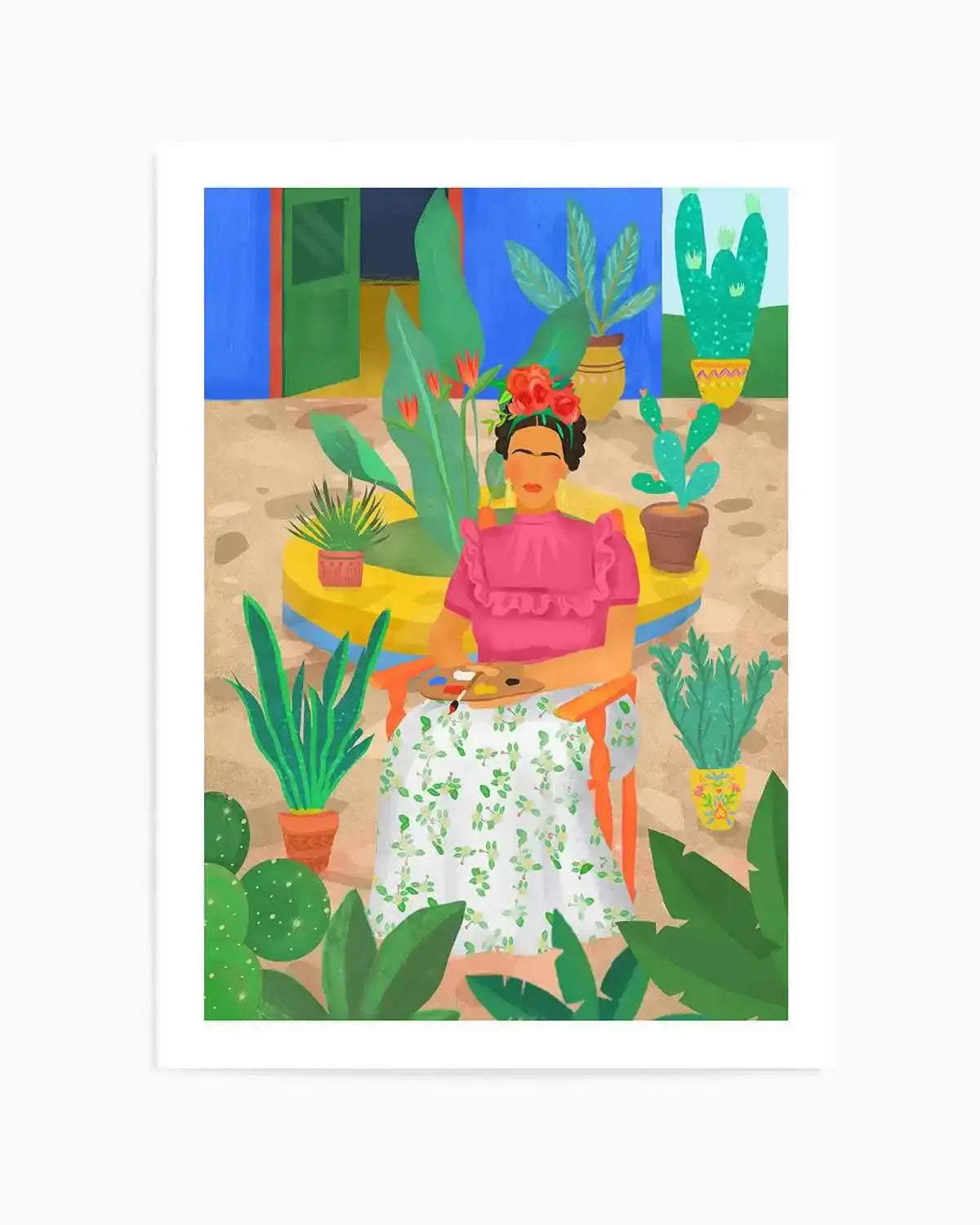 Frida Kahlo by Petra Lizde Art Print from Olive et Oriel where you can shop wallpaper and artworks online