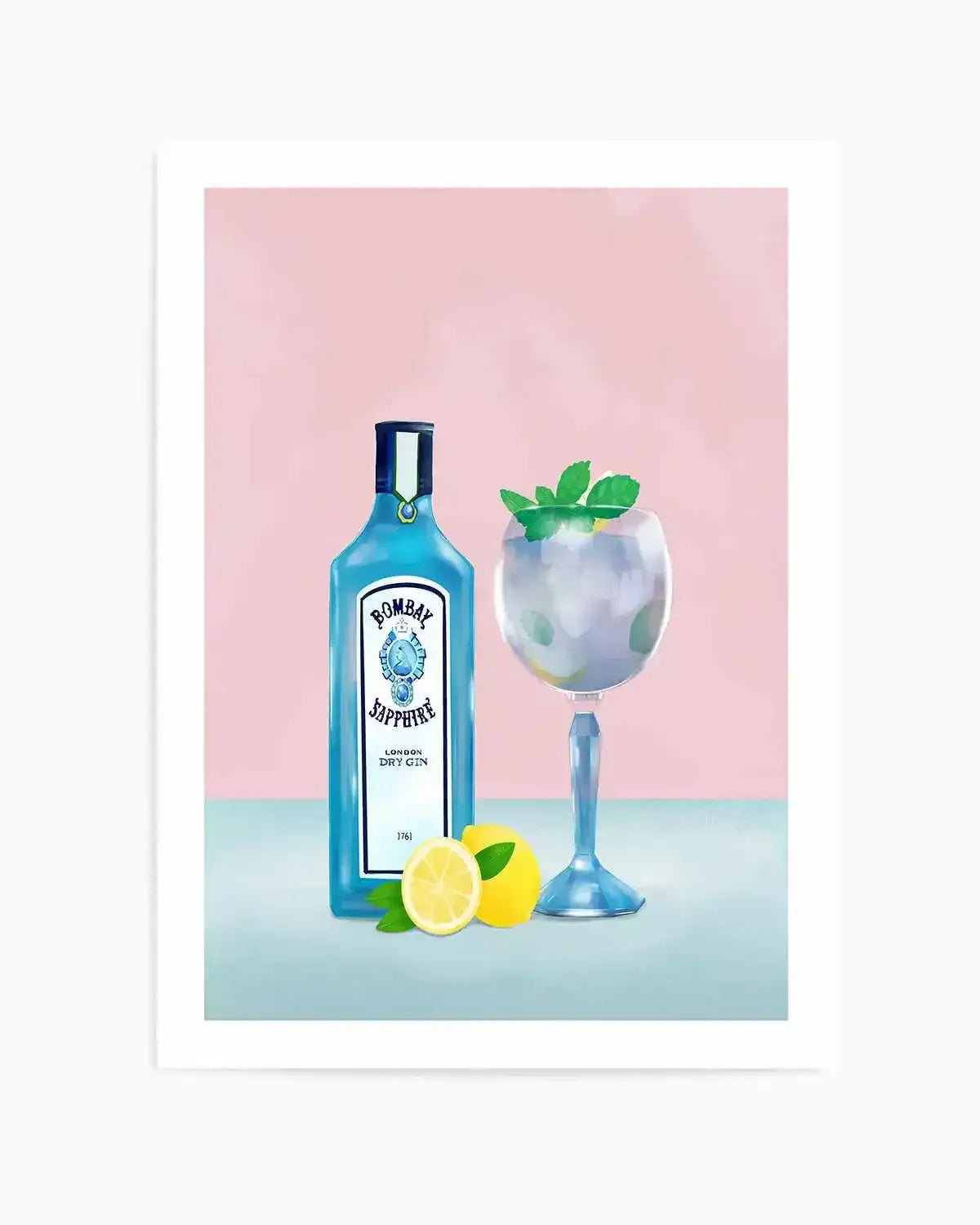 Gin Cocktail by Petra Lizde Art Print from Olive et Oriel where you can shop wallpaper and artworks online