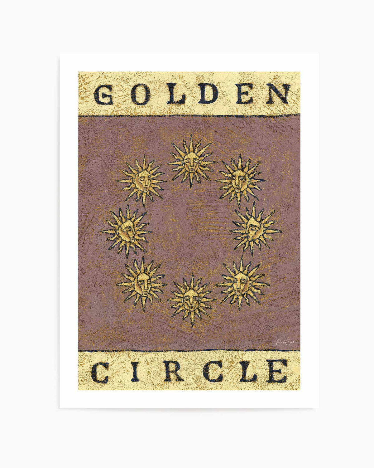 Golden Circle by Julie Celina | Art Print from Olive et Oriel where you can shop wallpaper and artworks online
