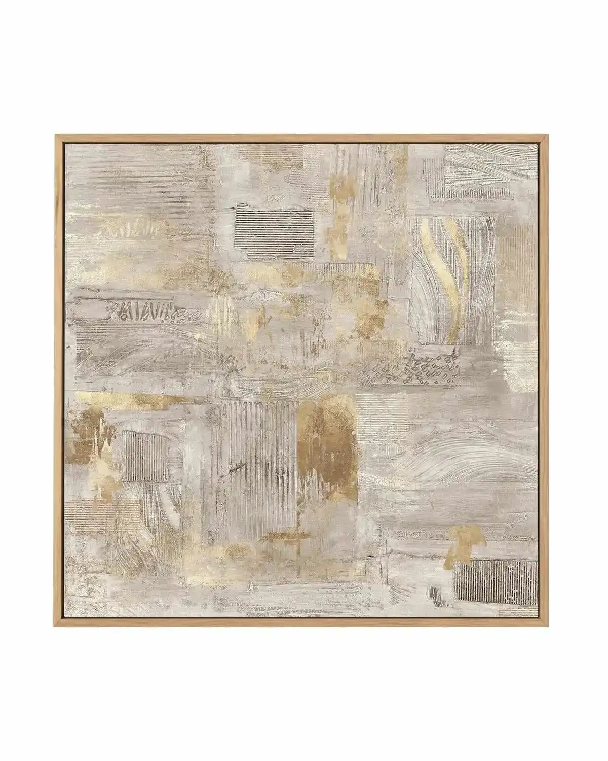 Golden Grid I | Framed Canvas Art Print from Olive et Oriel where you can shop wallpaper and artworks online
