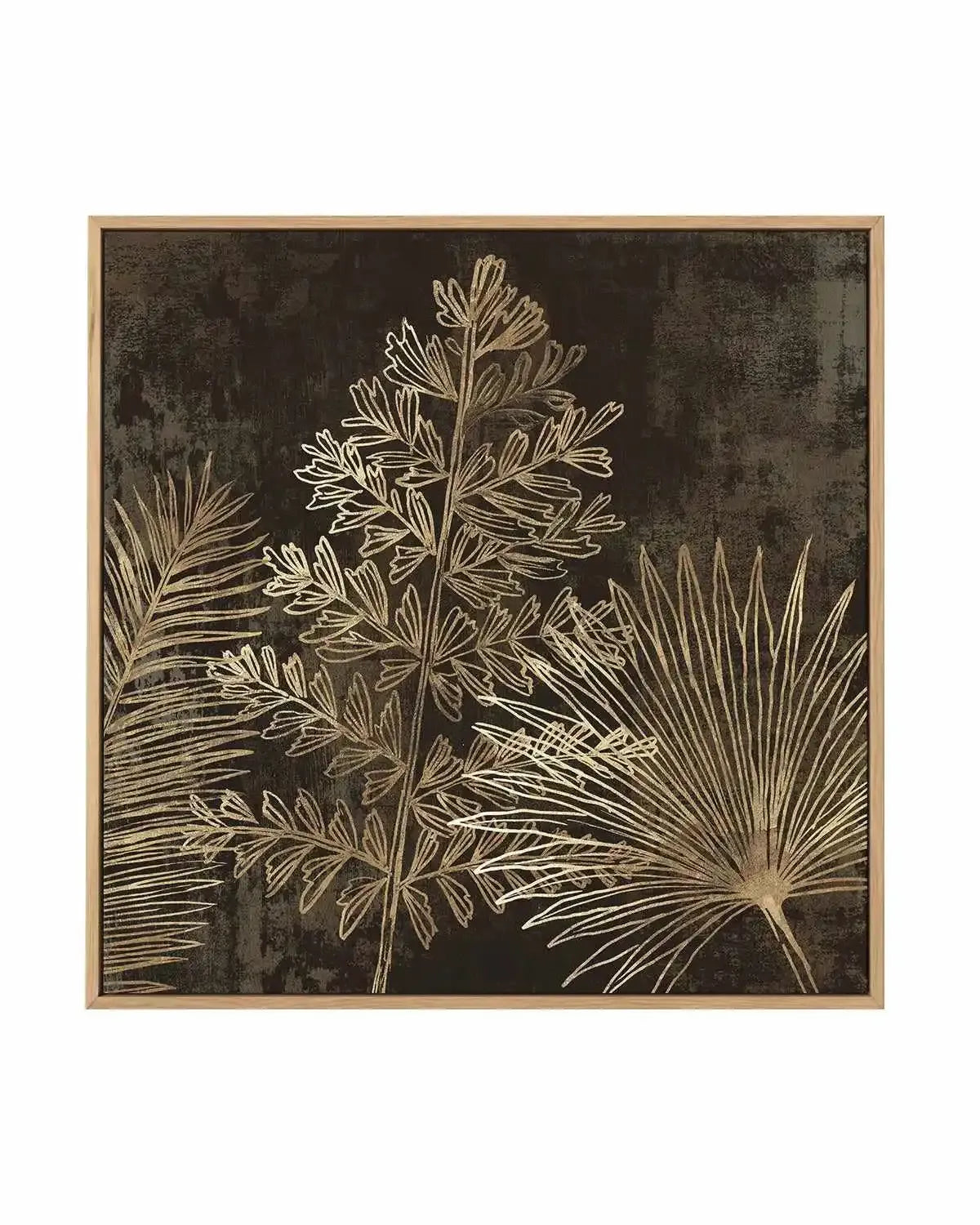 Golden Tropics II | Framed Canvas Art Print from Olive et Oriel where you can shop wallpaper and artworks online