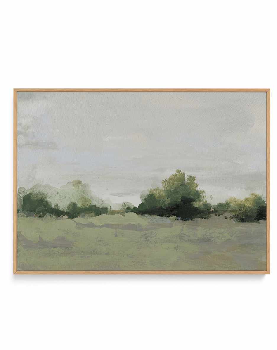 Green Meadown By Shina Choi | Framed Canvas Art Print from Olive et Oriel where you can shop wallpaper and artworks online