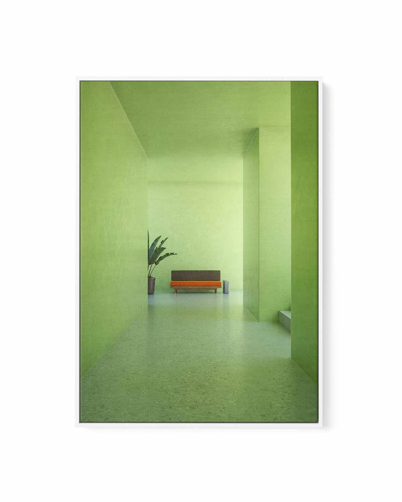 Green Room by Guachinarte | Framed Canvas Art Print