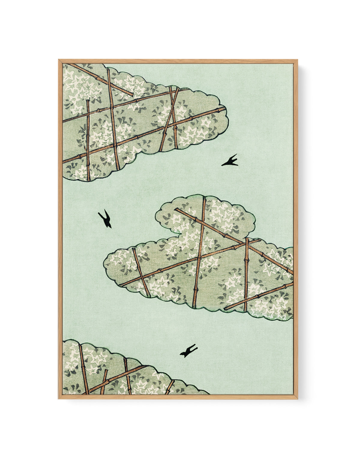Green Sky | Framed Canvas Art Print