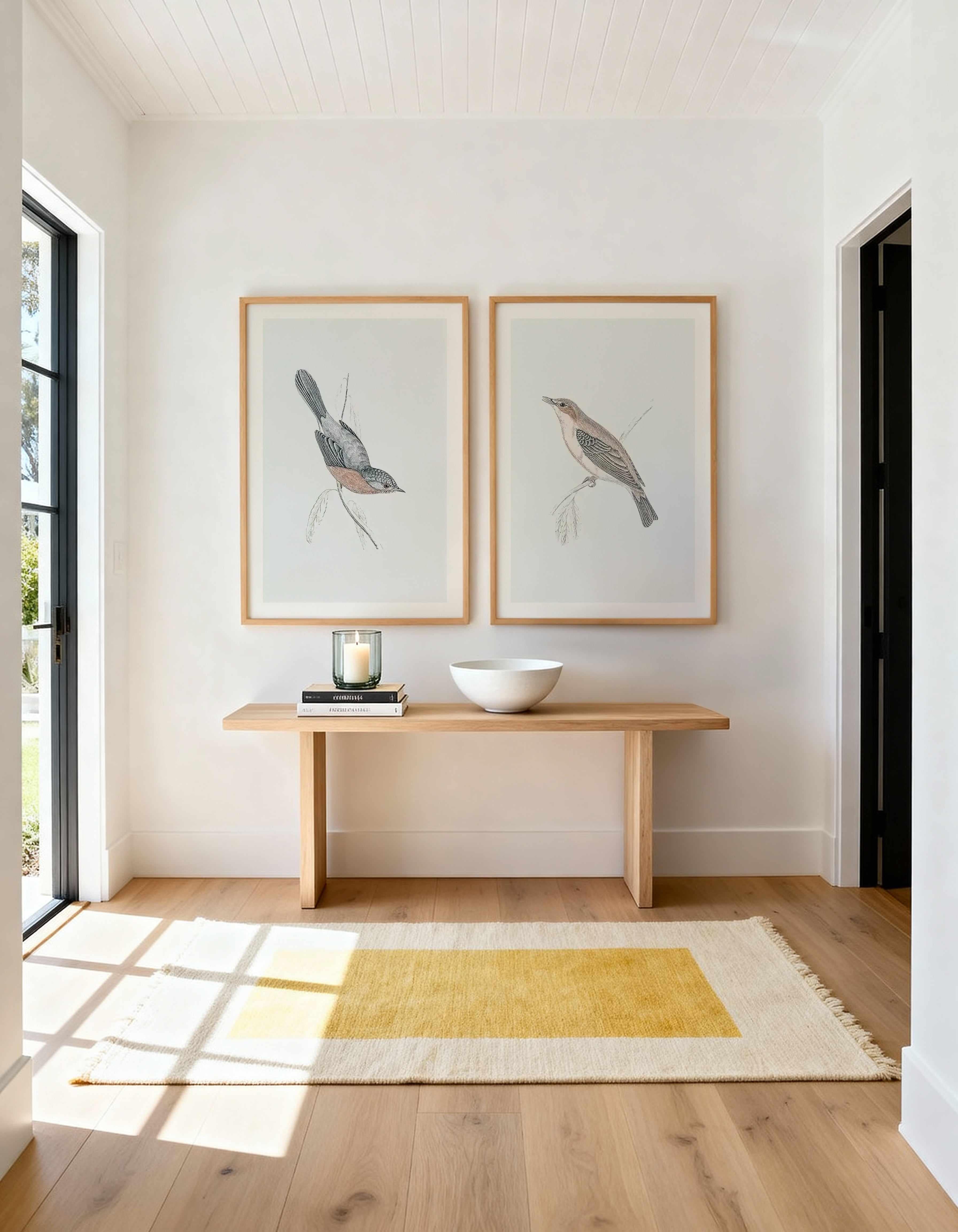 Hamptons Bird I & II Art Print Set of 2 | Matching Wall Art – Olive et ...