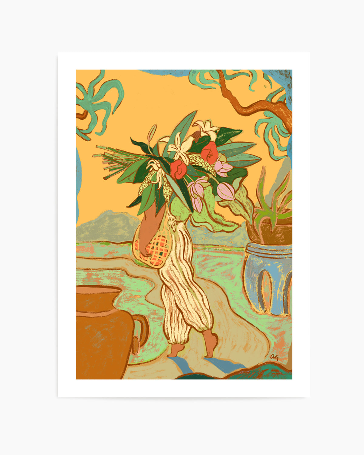 Hands Are Full by Arty Guava | Art Print