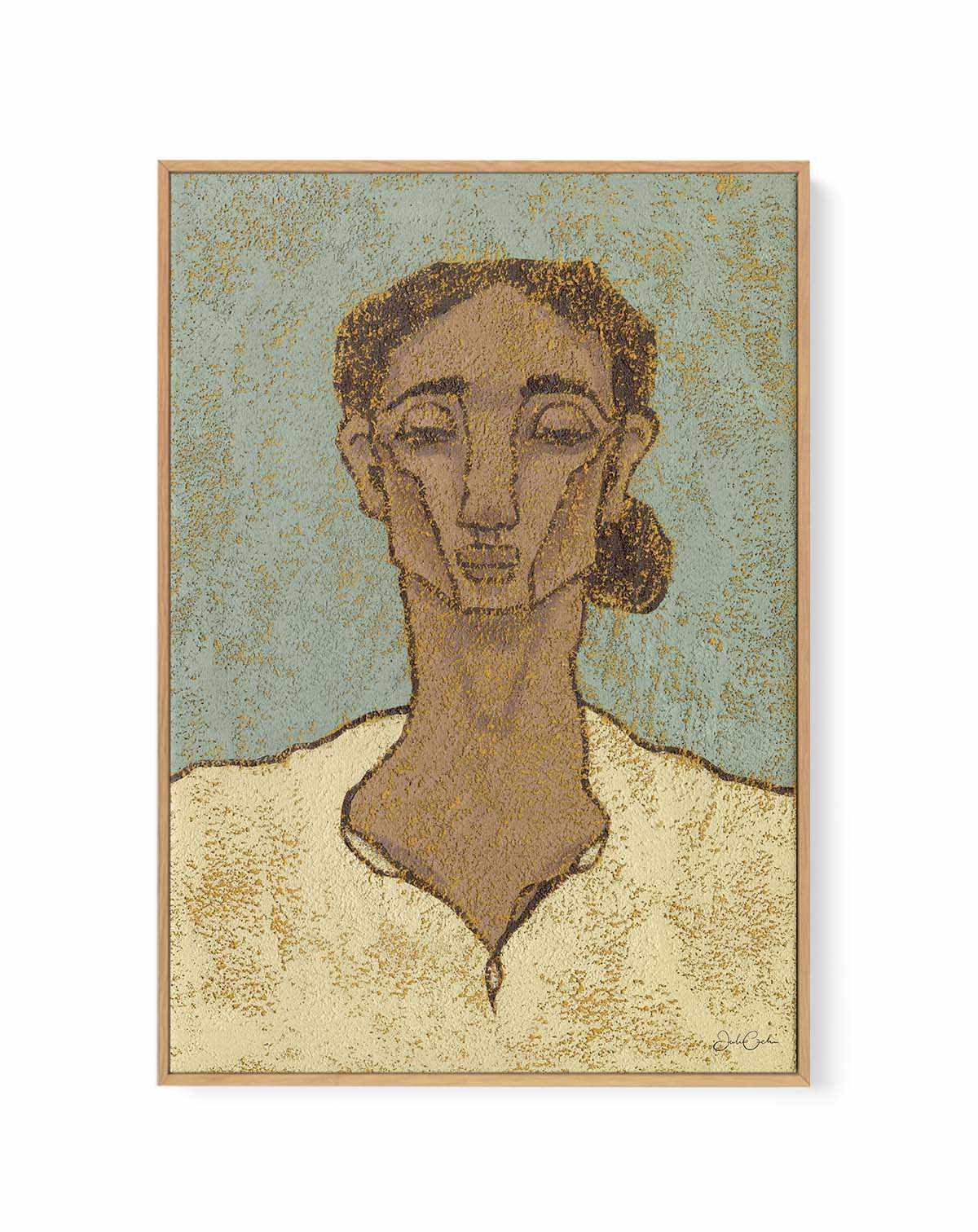 Helia by Julie Celina | Framed Canvas Art Print from Olive et Oriel where you can shop wallpaper and artworks online