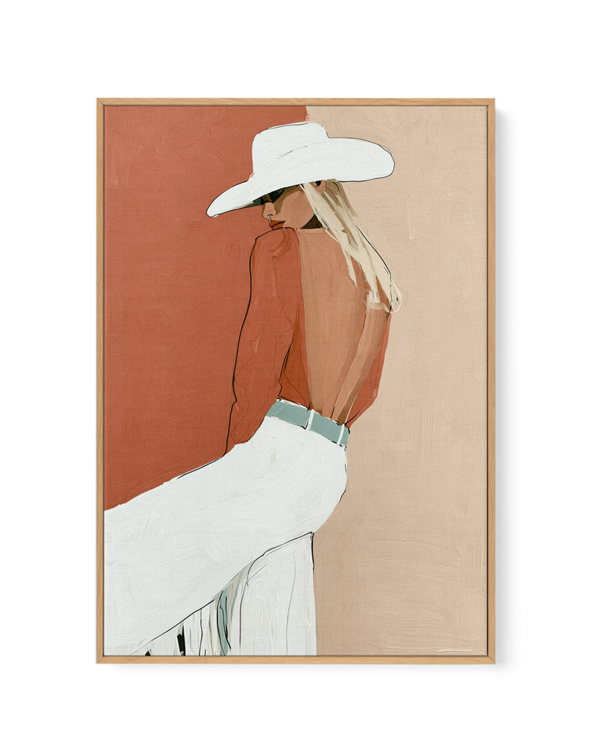 Hot Montana Nights | Framed Canvas Art Print