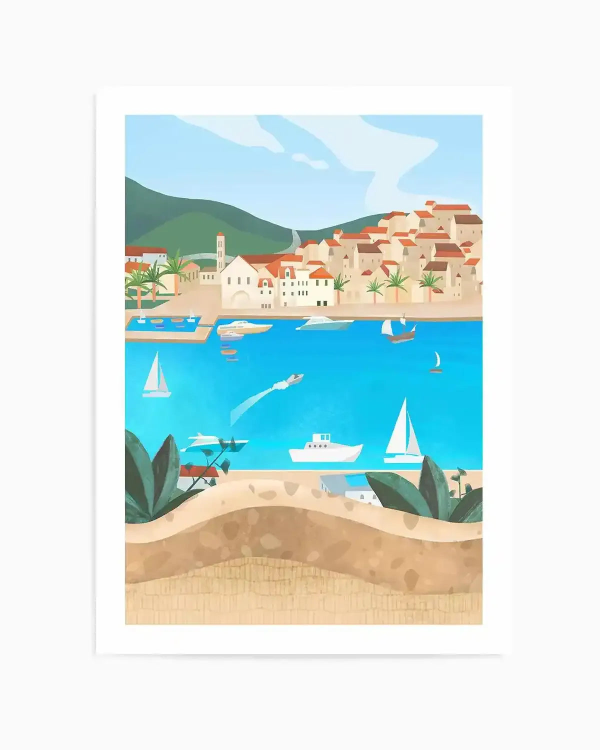 Hvar, Croatia by Petra Lizde Art Print from Olive et Oriel where you can shop wallpaper and artworks online
