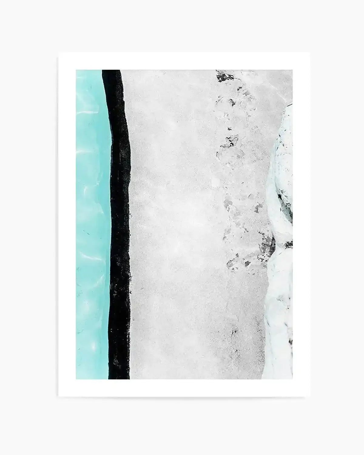 Icebergs Abstract I Art Print art print, framed
