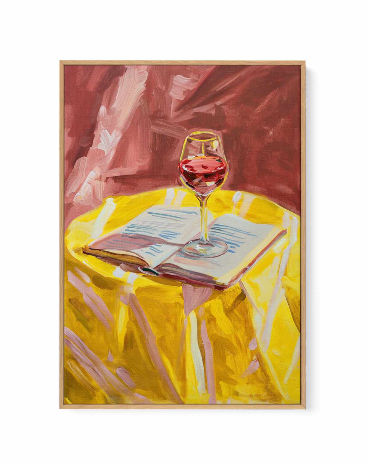 Ink & Cabernet | Framed Canvas Art Print from Olive et Oriel where you can shop wallpaper and artworks online