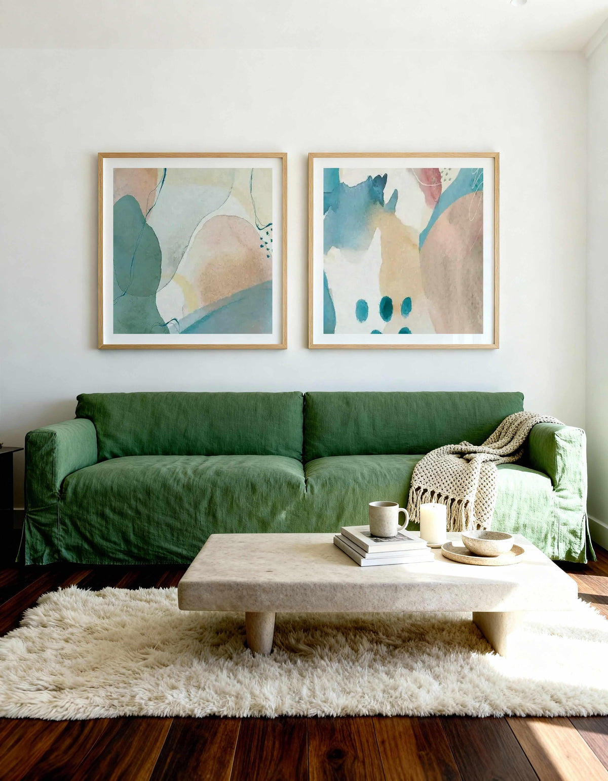 Inky Abstract I & II Art Print Set of 2 | Matching Wall Art from Olive et Oriel where you can shop wallpaper and artworks online