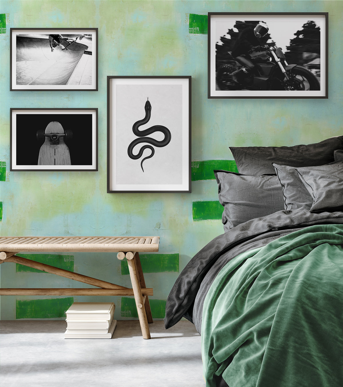 Always Off Shore by Jackie Green from Olive et Oriel where you can shop wallpaper and artworks online
