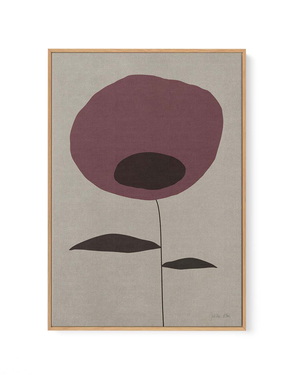Poppy By Julita Elbe | Framed Canvas Art Print from Olive et Oriel where you can shop wallpaper and artworks online