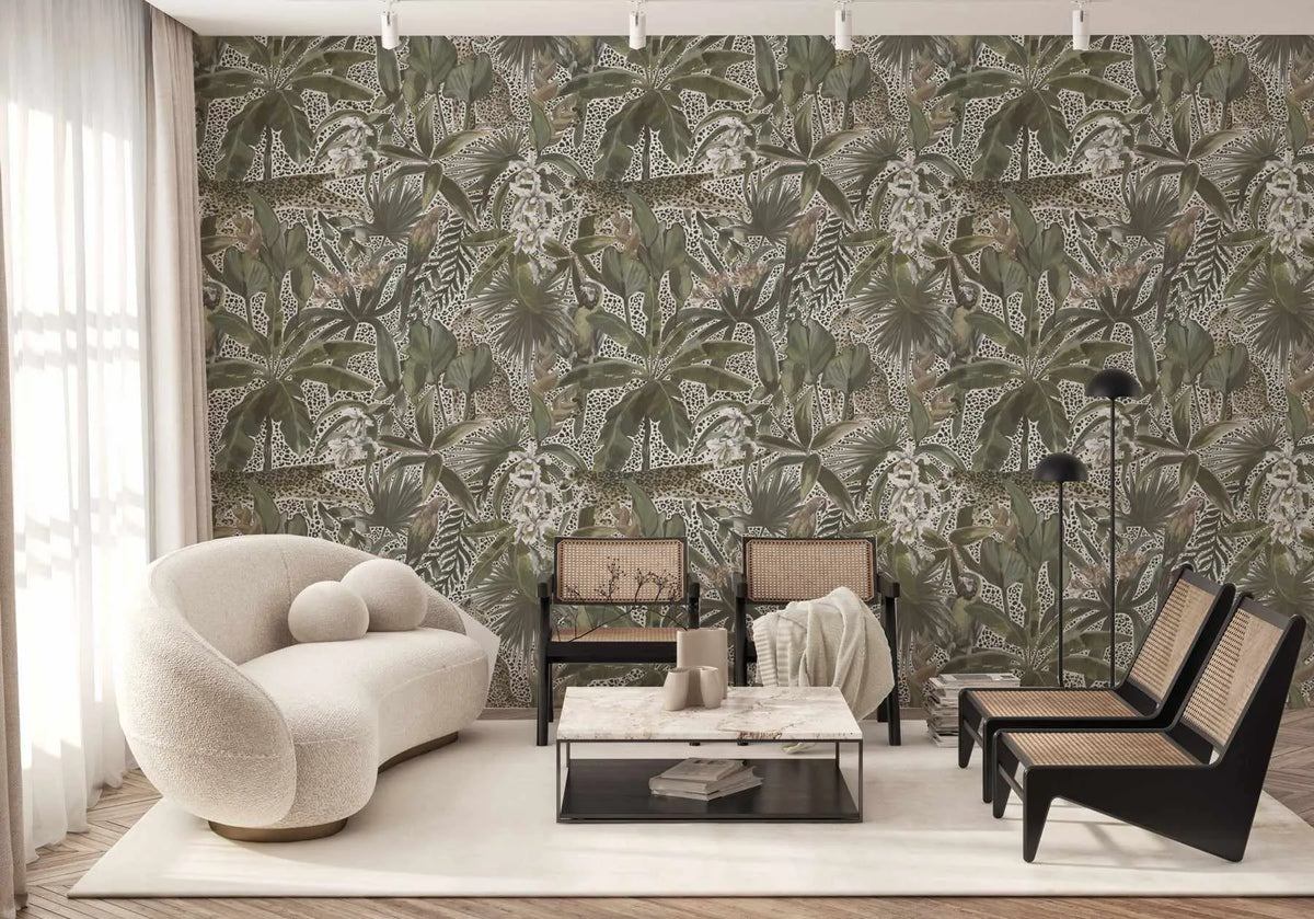 Jungle Spots Wallpaper from Olive et Oriel where you can shop wallpaper and artworks online
