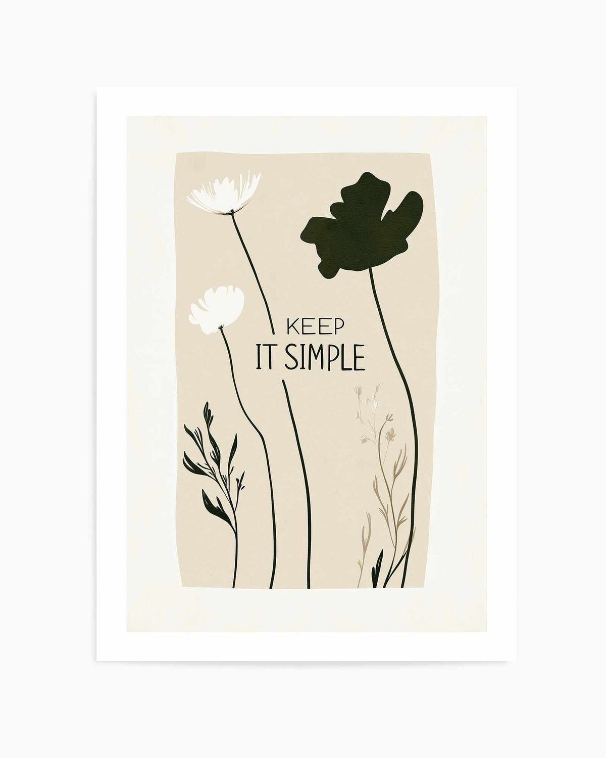 Keep it simple | Art Print from Olive et Oriel where you can shop wallpaper and artworks online