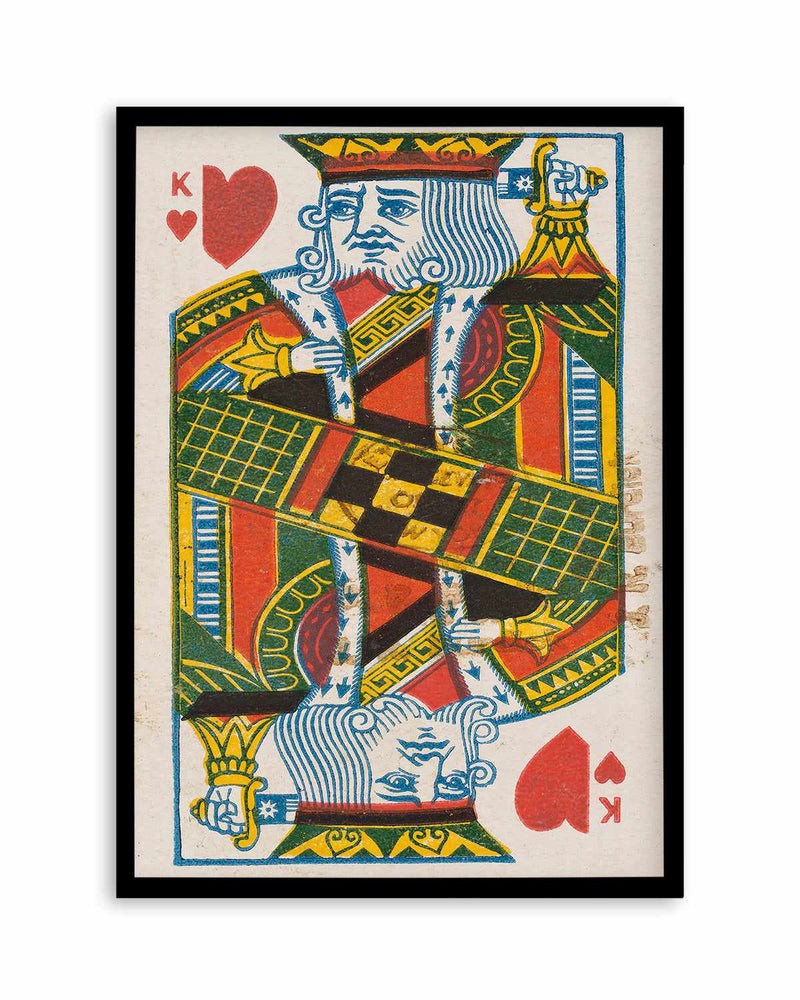 King of Hearts Vintage Poster Art Print
