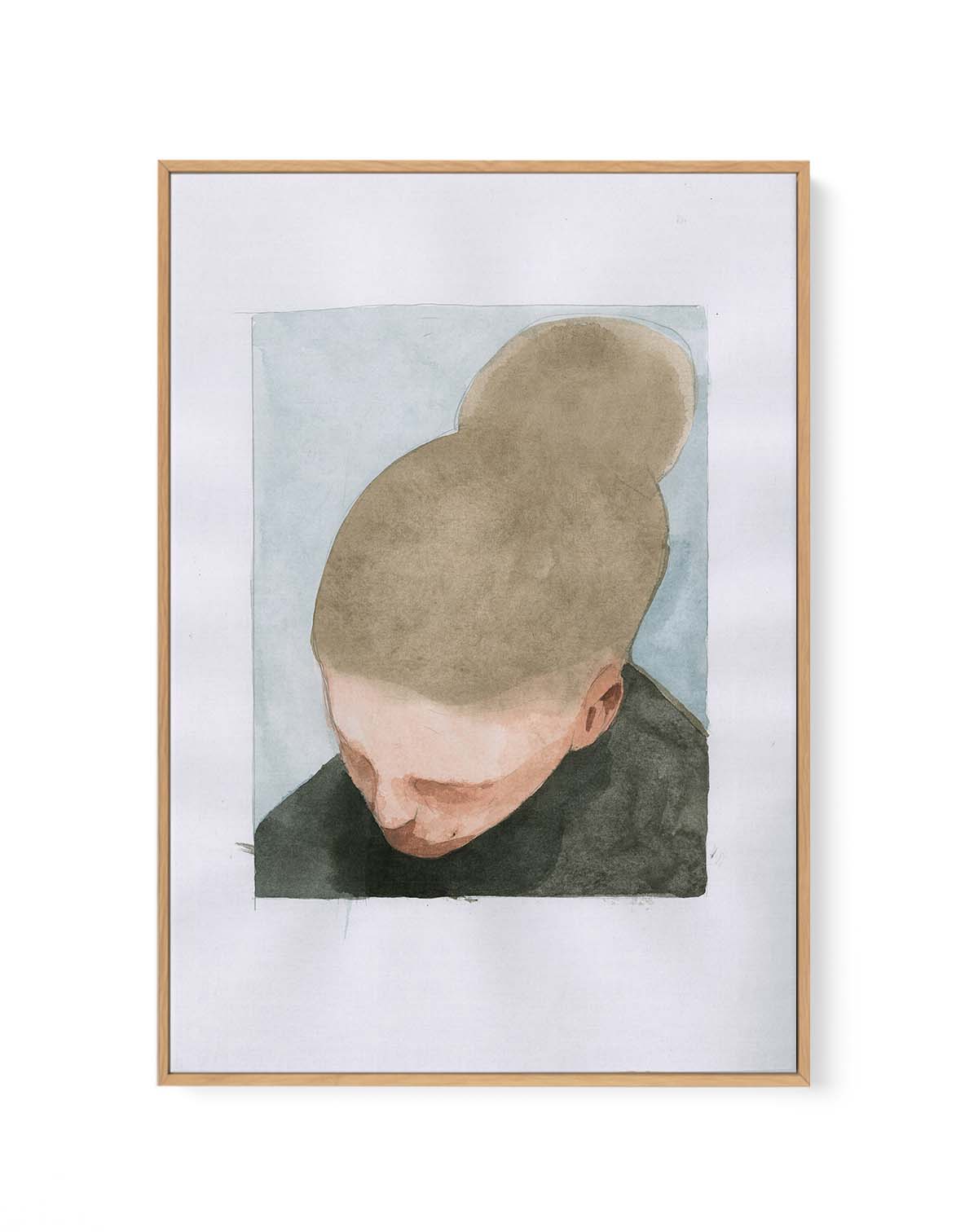 LEANING HEAD By Jorgen Hansson | Framed Canvas Art Print from Olive et Oriel where you can shop wallpaper and artworks online