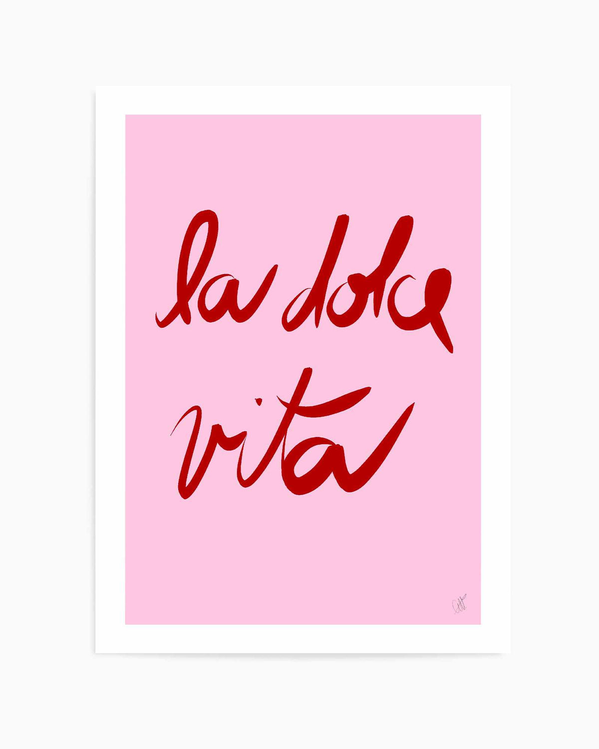 La dolce vita - Pink | Art Print from Olive et Oriel where you can shop wallpaper and artworks online