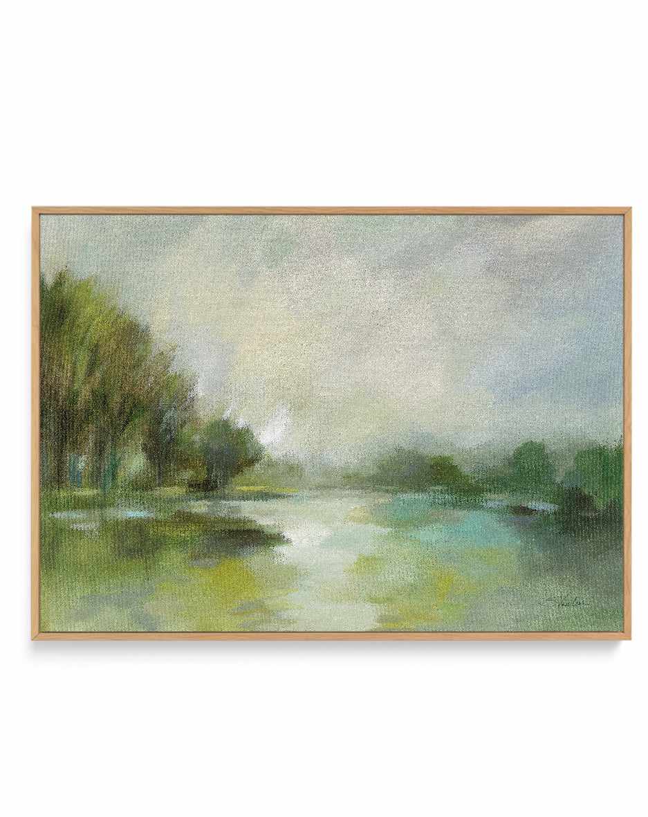 Lakeside Fog | Framed Canvas Art Print from Olive et Oriel where you can shop wallpaper and artworks online