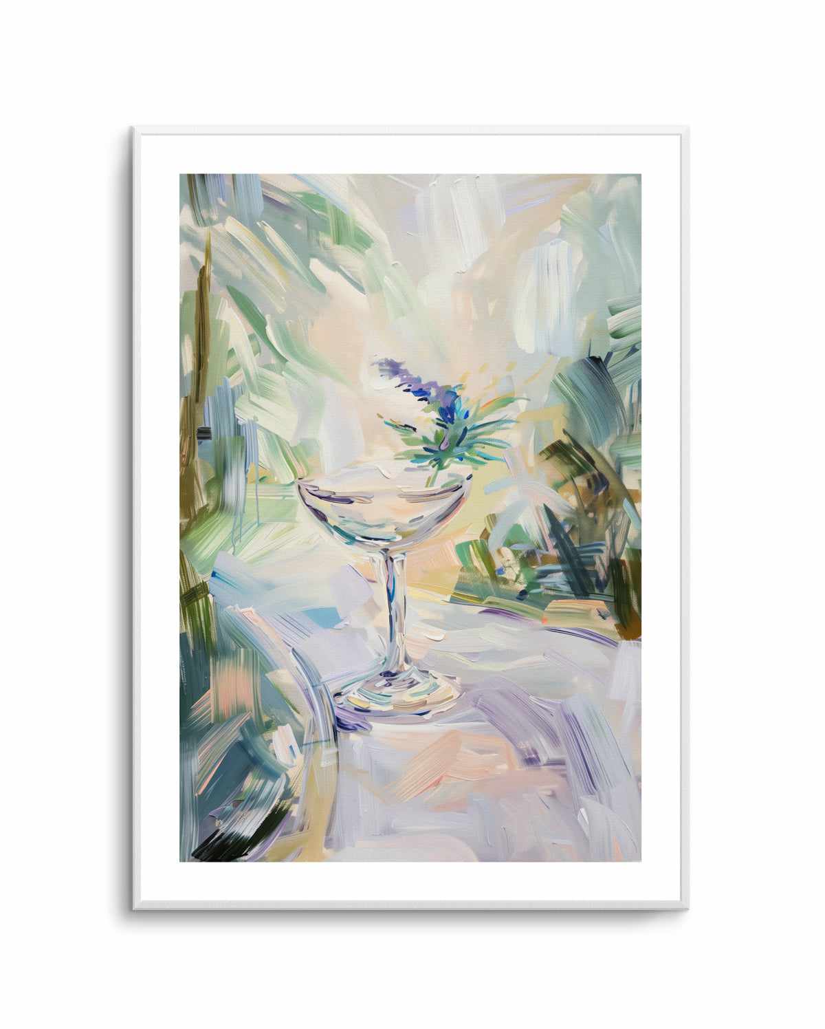 Lavender Gin Gimlet Art Print Olive et Oriel