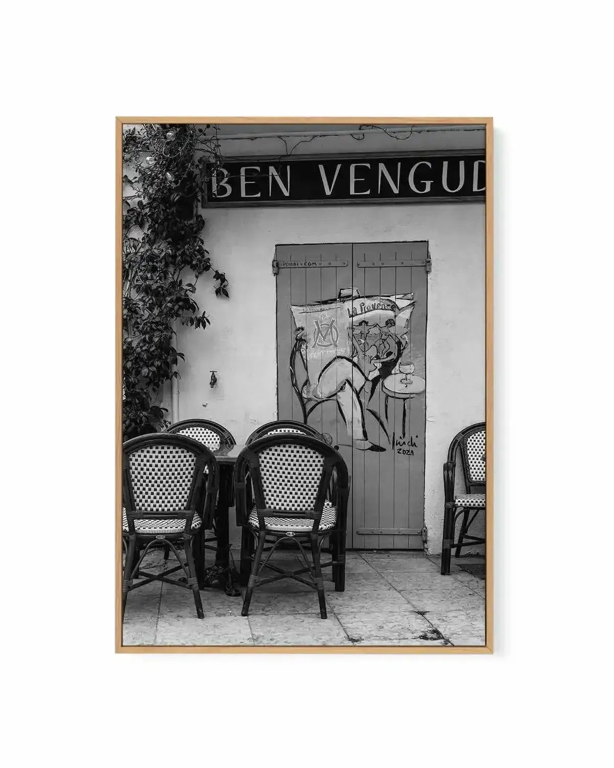 Le Cafe Provence by Jovani Demetrie | Framed Canvas Art Print from Olive et Oriel where you can shop wallpaper and artworks online