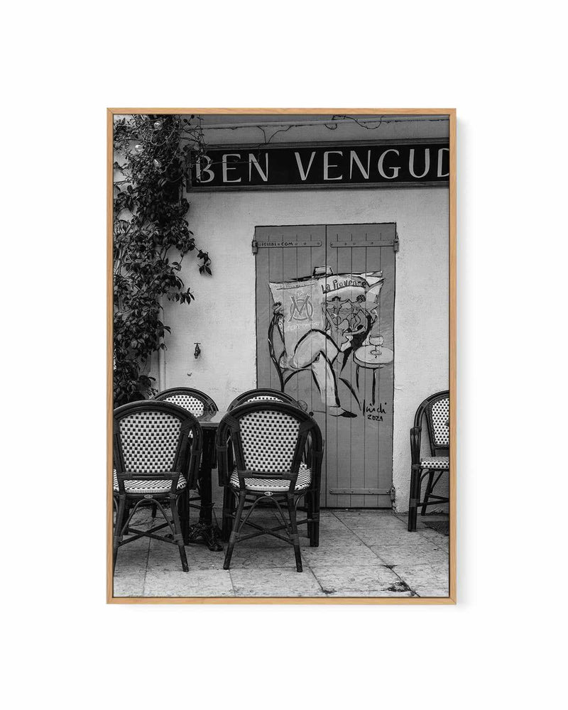Le Cafe Provence by Jovani Demetrie | Framed Canvas Art Print
