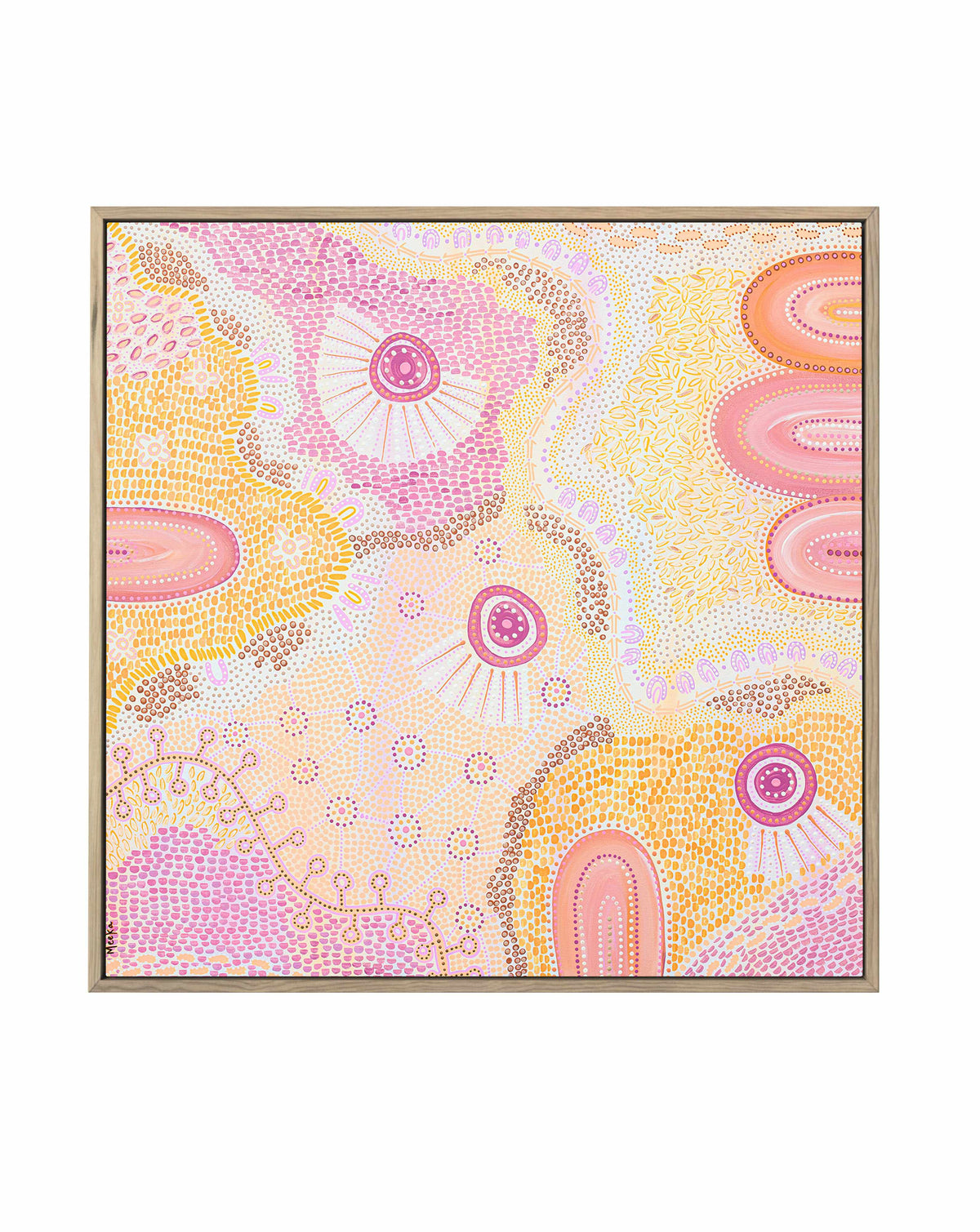 Life Interwoven by Domica Hill | Framed Canvas Art Print from Olive et Oriel where you can shop wallpaper and artworks online