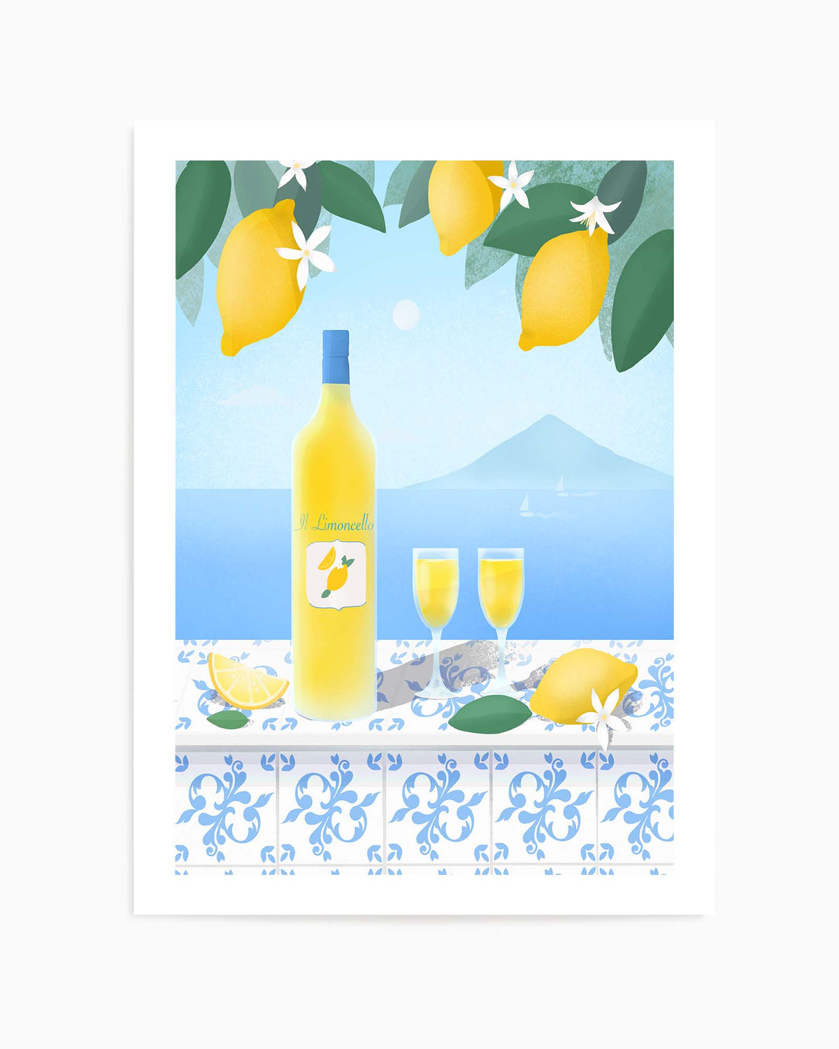 Limoncello By Petra Lizde | Art Print from Olive et Oriel where you can shop wallpaper and artworks online